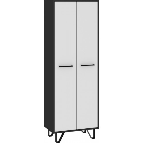 Skapis BOSS 2D, Melns/Balts glancēts